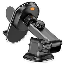 Держатель Hoco H3 Shiny Press Type Black - миниатюра 2 Держатель Hoco H3 Shiny Press Type Black - миниатюра 2