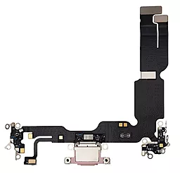 Нижній шлейф Apple iPhone 15 Plus з роз'ємом зарядки, з мікрофоном, Original Pink - фото Нижній шлейф Apple iPhone 15 Plus з роз'ємом зарядки, з мікрофоном, Original Pink