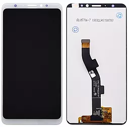Дисплей Meizu M8 Lite, V8 с тачскрином, White - фото Дисплей Meizu M8 Lite, V8 с тачскрином, White
