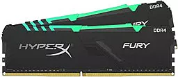 Оперативная память HyperX 32GB (2x16GB) DDR4 3200MHz Fury RGB Black (HX432C16FB3AK2/32) - миниатюра 2