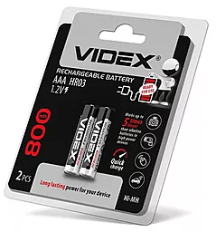 Аккумулятор Videx AAA (R03) 800mAh 2шт