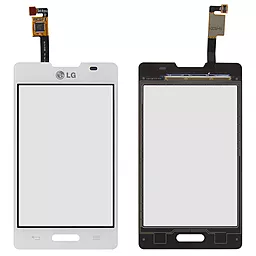 Сенсор (тачскрин) LG Optimus L4 E440 White - фото Сенсор (тачскрин) LG Optimus L4 E440 White