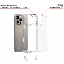 Чехол Epik Clear Case with Strap для Apple iPhone 13 Pro Max Light Purple - миниатюра 4 Чехол Epik Clear Case with Strap для Apple iPhone 13 Pro Max Light Purple - миниатюра 4