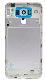 Задня кришка корпусу Asus ZenFone 3 Max 5.5" (ZC553KL) зі склом камери Original Silver - мініатюра 2