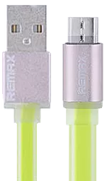Кабель USB Remax Colourful micro USB Cable Green (RC-005m)