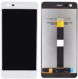 Дисплей Nokia 2 Dual Sim (TA-1007, TA-1029) с тачскрином, White - фото Дисплей Nokia 2 Dual Sim (TA-1007, TA-1029) с тачскрином, White