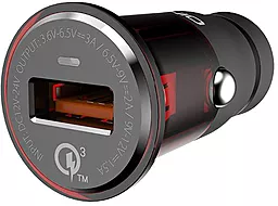 Автомобильное зарядное устройство с быстрой зарядкой LDNio C304Q Quick Charge 3.0 + Lightning Grey - миниатюра 2