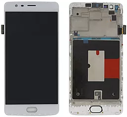 Дисплей OnePlus 3, 3T (A3000, A3003) с тачскрином и рамкой, (OLED), White - фото Дисплей OnePlus 3, 3T (A3000, A3003) с тачскрином и рамкой, (OLED), White