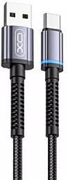 Кабель XO NB215 Intelligent Conversion USB-A - Type-C 12w 2.4a 1м cable Black - фото Кабель XO NB215 Intelligent Conversion USB-A - Type-C 12w 2.4a 1м cable Black