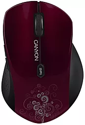 Компьютерная мышка Canyon CNS-CMSW4R USB Deep Red - фото Компьютерная мышка Canyon CNS-CMSW4R USB Deep Red