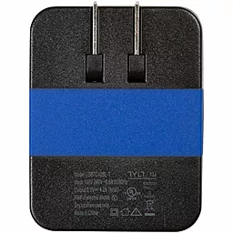 Сетевое зарядное устройство TYLT Wall Travel Charger 4,2A Dual USB Port Black-Blue (USBTC42BL-EUK) - миниатюра 3