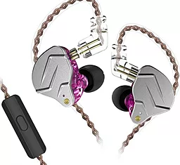 Навушники KZ ZSX Mic Purple
