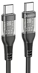 Кабель Borofone BU37 USB Type-C - Lightning 20w 3a 1.2м PD сable Black - фото Кабель Borofone BU37 USB Type-C - Lightning 20w 3a 1.2м PD сable Black