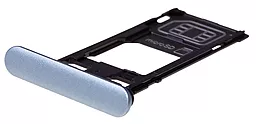 Заглушка гнізда карти пам'яті, Заглушка роз'єму Сім-карти, Тримач карти пам'яті Sony G8231 Xperia XZs Original Blue