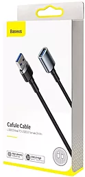 USB удлинитель Baseus Cafule Cable USB 3.0 2A M-F Dark Gray (CADKLF-B0G) - миниатюра 7