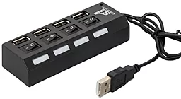USB хаб (концентратор) 1StCharger 4хUSB2.0 (HUB1ST20401) Black
