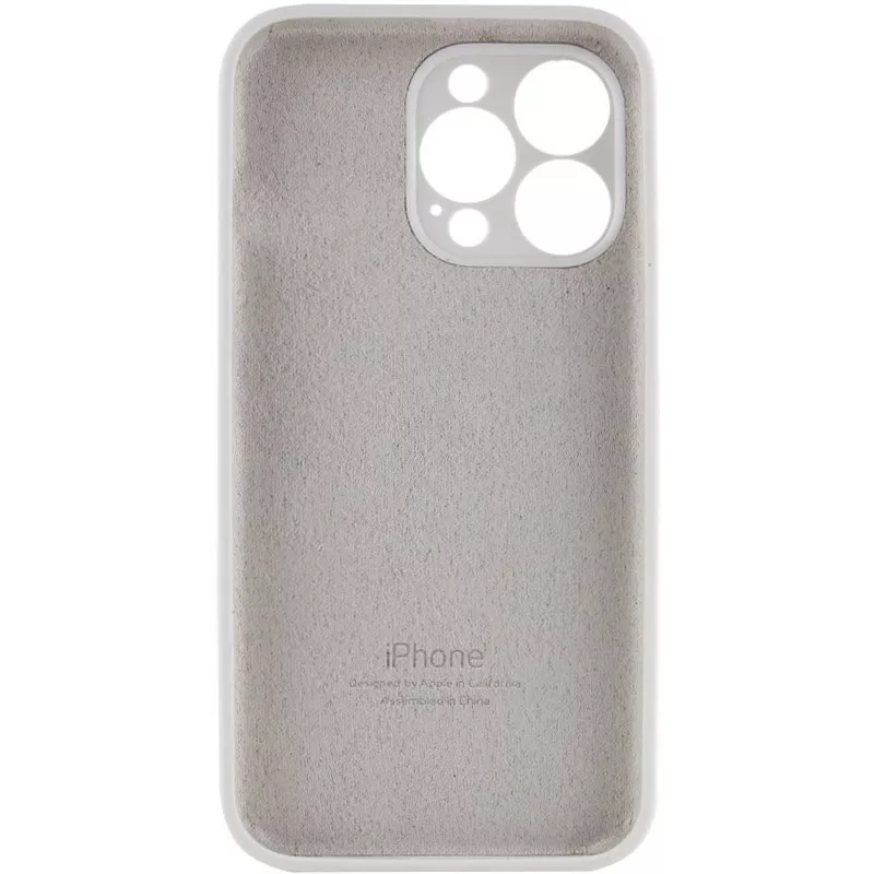 Чохол Silicone Case Full Camera для Apple iPhone 14 Pro Max  White - фото 4