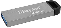 Флешка Kingston DT Kyson 128GB USB 3.2 (DTKN/128GB) Silver/Black - миниатюра 2