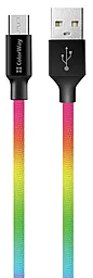 Кабель USB ColorWay 2.4A micro USB Cable Multicolor (CW-CBUM017-MC) - миниатюра 2