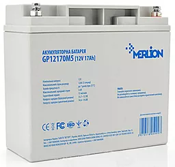 Акумуляторна батарея Merlion 12V 17Ah (GP12170M5) AGM