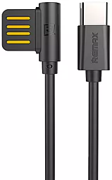 Кабель Remax Rayen USB-A - Type-C 12w 2.4a 1м cable Black (RC-075a) - фото Кабель Remax Rayen USB-A - Type-C 12w 2.4a 1м cable Black (RC-075a)
