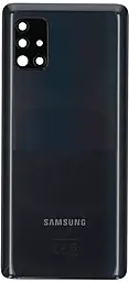 Задняя крышка корпуса Samsung Galaxy A51 A515 со стеклом камеры Original Prism Crush Black - фото Задняя крышка корпуса Samsung Galaxy A51 A515 со стеклом камеры Original Prism Crush Black