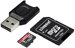 Карта пам'яті Kingston microSDXC 64GB Canvas React Plus Class 10 UHS-II U3 V90 A1 + SD-адаптер (MLPMR2/64GB) - мініатюра 2
