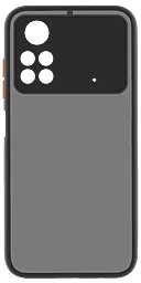 Чехол MAKE Xiaomi Poco M4 Pro 4G Frame (Matte PC+TPU) Black