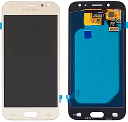 Дисплей Samsung Galaxy J5 J530 2017 с тачскрином, (OLED), Gold