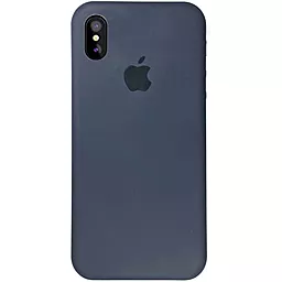 Чехол Silicone Case Full для Apple iPhone XS Max  Midnight Blue