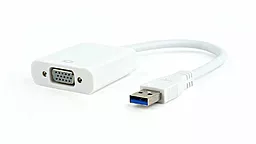 Відео перехідник (адаптер) Cablexpert USB 3.0 - VGA White (AB-U3M-VGAF-01-W)