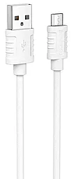 Кабель Borofone BX52 USB-A - micro USB 12w 2.4a 1м cable White - фото Кабель Borofone BX52 USB-A - micro USB 12w 2.4a 1м cable White