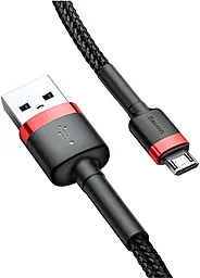Кабель Baseus Cafule USB-A - micro USB 12w 2.4a 3м cable Black/Red (CAMKLF-H91) - миниатюра 3 Кабель Baseus Cafule USB-A - micro USB 12w 2.4a 3м cable Black/Red (CAMKLF-H91) - миниатюра 3