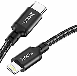Кабель Hoco X14 Double Speed USB Type-C - Lightning 20w 3a 2м PD сable Black - миниатюра 3