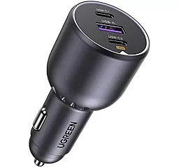Автомобильное зарядное устройство Ugreen EC705 130w PD 2xUSB-C/USB-A ports charger black (35025) - фото Автомобильное зарядное устройство Ugreen EC705 130w PD 2xUSB-C/USB-A ports charger black (35025)