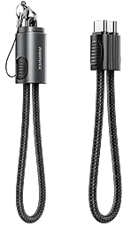 Кабель Remax C6 Zinc Alloy USB Type-C - Type-C 65w 3a 0.2м PD cable Black