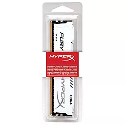 Оперативна пам'ять Kingston DDR4 8GB 2400 MHz HyperX Fury White (HX424C15FW2/8) - мініатюра 3