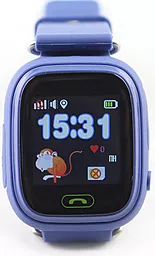 Смарт-часы Smart Baby Q100 (Q90) GPS-Tracking, Wifi Watch (Dark Blue) - миниатюра 2