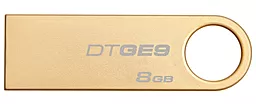 Флешка Kingston 8Gb DataTraveler GE9  (DTGE9/8GB) Gold - миниатюра 2