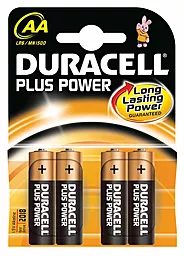 Батарейки Duracell AA (LR6) Plus Power 4шт