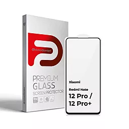 Защитное стекло ArmorStandart Full Glue для Xiaomi Redmi Note 12 Pro, Redmi Note 12 Pro+ Black (ARM65174)