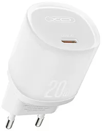 Сетевое зарядное устройство XO L143 20w PD USB-C fast charger white - фото Сетевое зарядное устройство XO L143 20w PD USB-C fast charger white