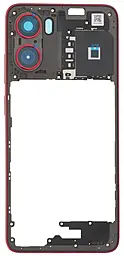 Рамка корпуса Motorola Moto G05 XT2523 со стеклом камеры Plum Red - фото Рамка корпуса Motorola Moto G05 XT2523 со стеклом камеры Plum Red