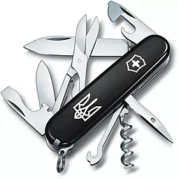 Мультитул Victorinox Climber Ukraine (1.3703.3_T0010u) Black Трезубец белый - фото Мультитул Victorinox Climber Ukraine (1.3703.3_T0010u) Black Трезубец белый