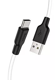 Кабель Hoco X21 Silicone USB-A - Type-C 10w 1м cable Black/White - миниатюра 2 Кабель Hoco X21 Silicone USB-A - Type-C 10w 1м cable Black/White - миниатюра 2