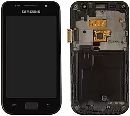 Дисплей Samsung Galaxy SL I9003 с тачскрином и рамкой, (TFT), Black