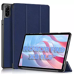 Чехол для планшета BeCover Smart Case для Honor Pad X9 11.5" Deep Blue (711080) - фото Чехол для планшета BeCover Smart Case для Honor Pad X9 11.5" Deep Blue (711080)