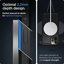 Чехол Spigen Tough Armor (Mag Safe) Apple iPhone 12/12 Pro Black (ACS02620) - миниатюра 5
