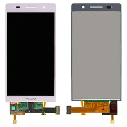 Дисплей Huawei Ascend P6 (P6-U06) с тачскрином, Pink - фото Дисплей Huawei Ascend P6 (P6-U06) с тачскрином, Pink