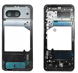 Рамка корпусу Google Pixel 8 black зі склом камери Original Obsidian - фото Рамка корпусу Google Pixel 8 black зі склом камери Original Obsidian